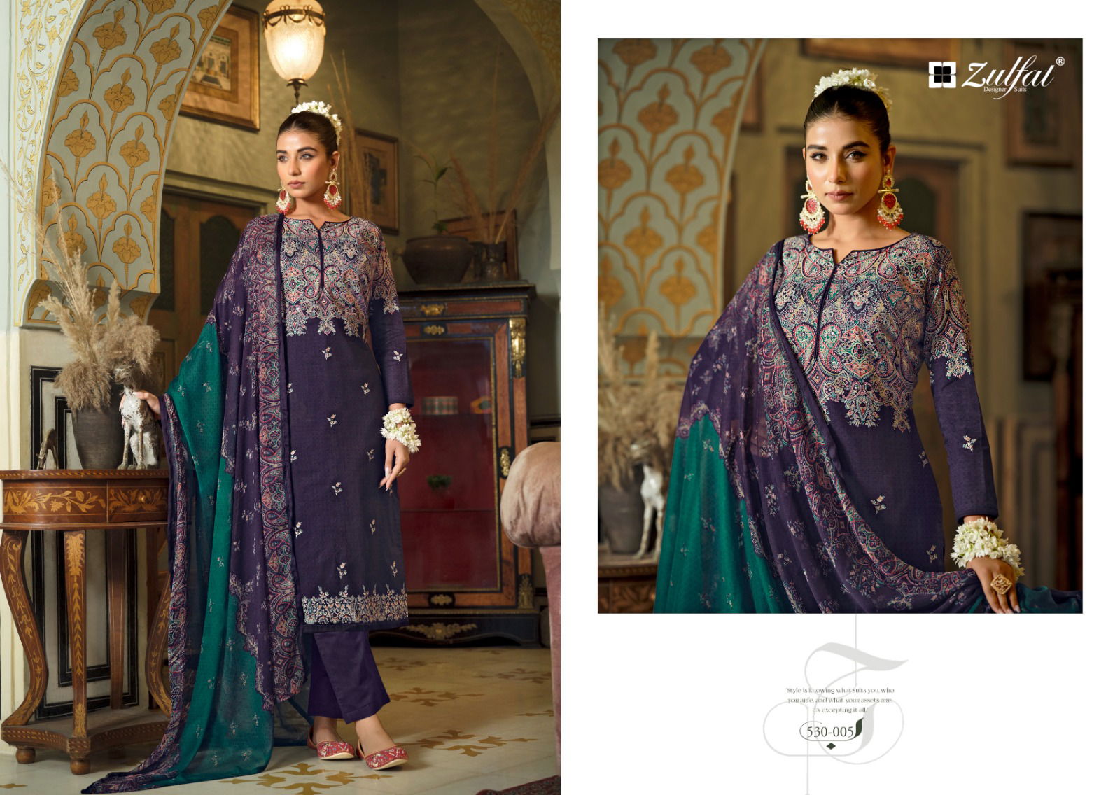 Dilruba By Zulfat Printed Cotton Dress Material Exporters In India
